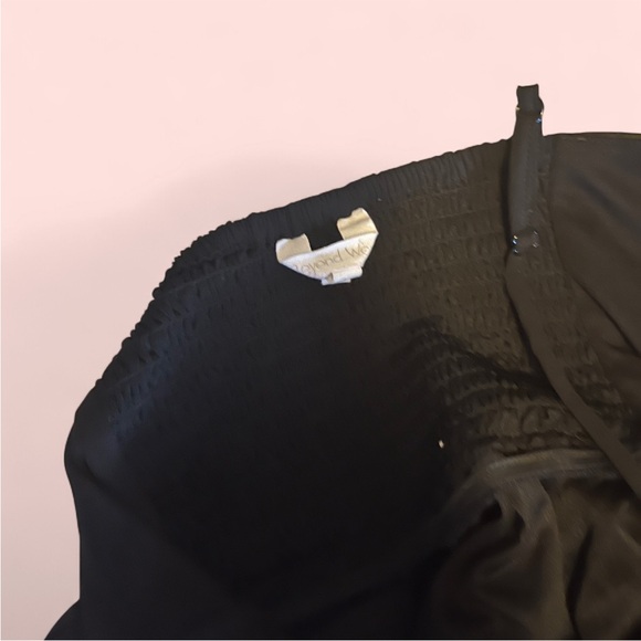 Black Pleated Midi Jumpsuit for Cocktail Events - Picture 4 of 7